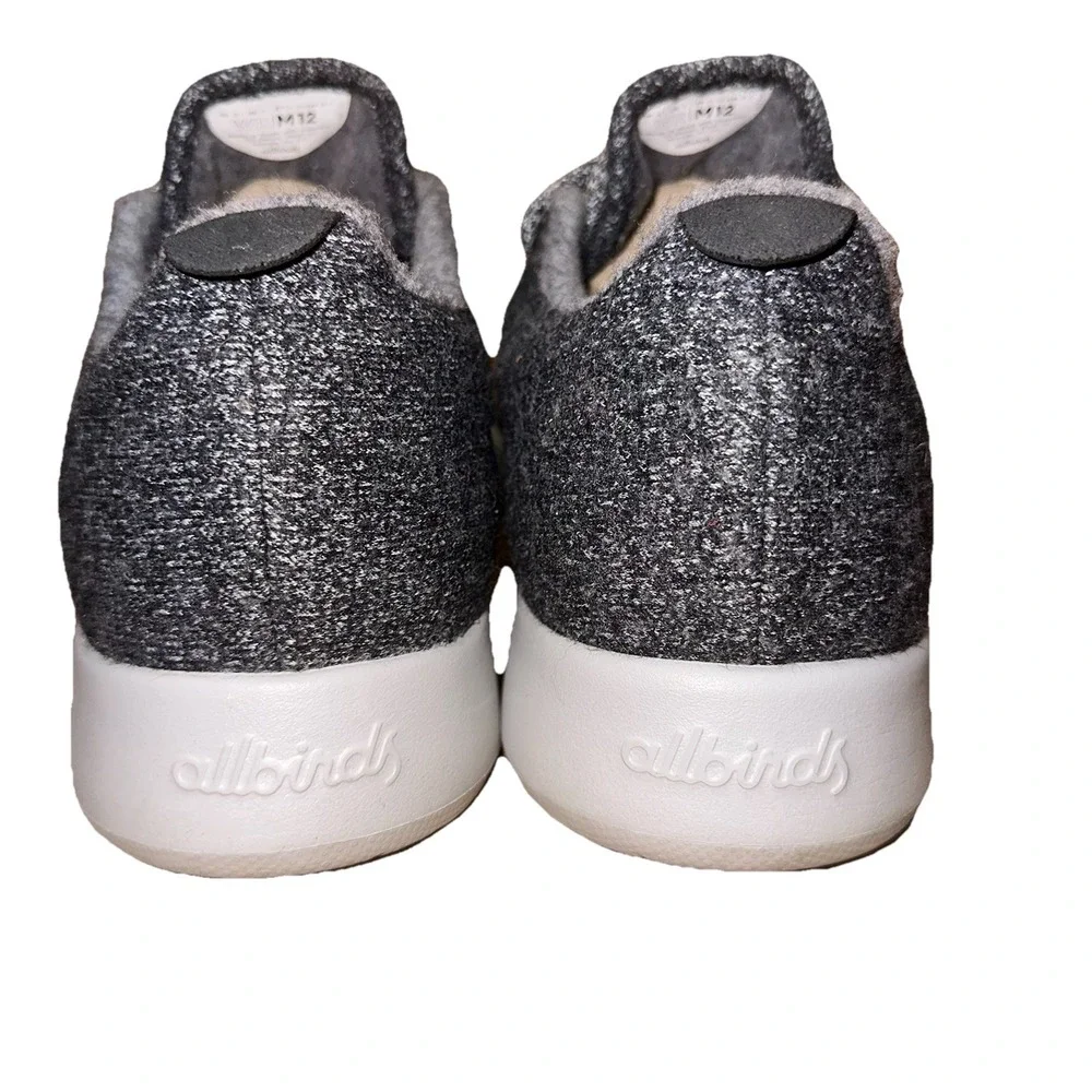 Allbirds Men's Wool Runner NZ Shoes Dark Grey Size 12 Washable‎ EUC